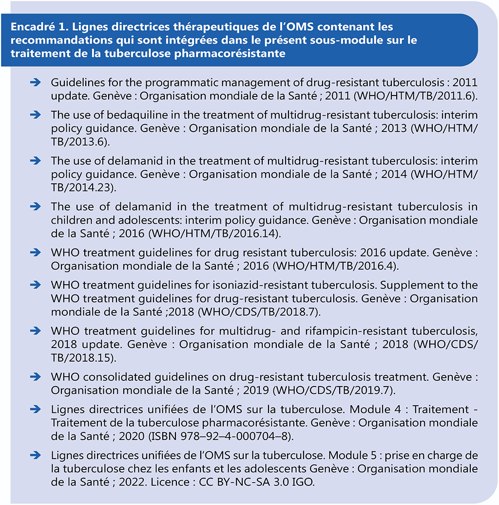 WHO treatment recommendations incorporated