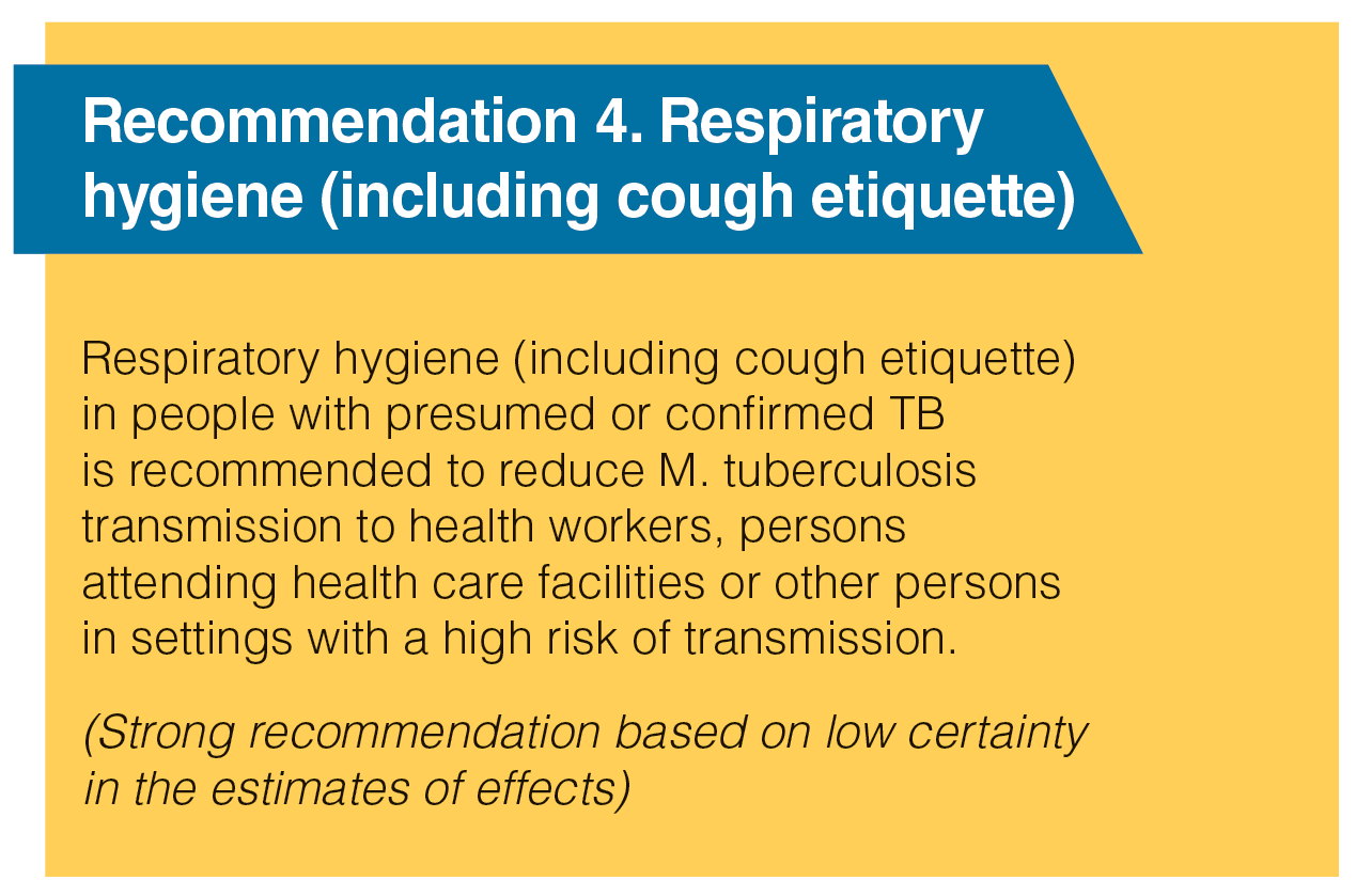 Respiratory hygiene 
