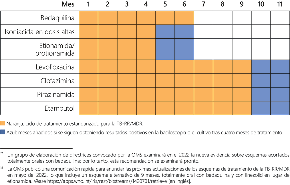 Figure 5.2. TB medicines and duration of treatment for the standardized all-oral bedaquiline-containing shorter regimen